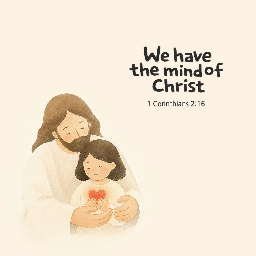 Today's Bible verse card 1 Corinthians 2:16 scripture image