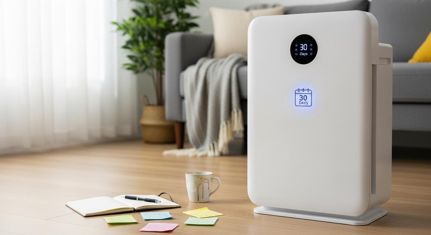 털날림 대형 공기청정기 1달 사용 후기