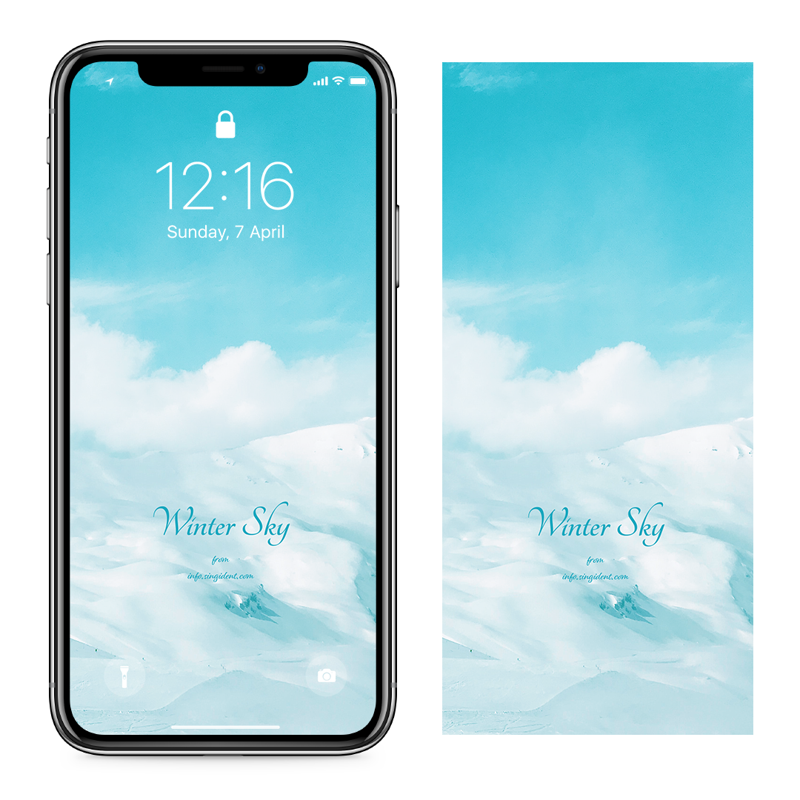 02 눈과 구름 C - Winter Sky 아이폰겨울배경화면