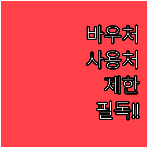 소상공인 경영안정 바우처 사용처 제한..
