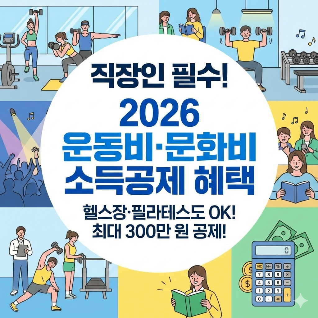 2026 직장인 운동비 문화비 소득공제 혜택 총정리 가이드