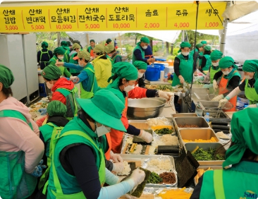 양평 용문산 산나물 축제