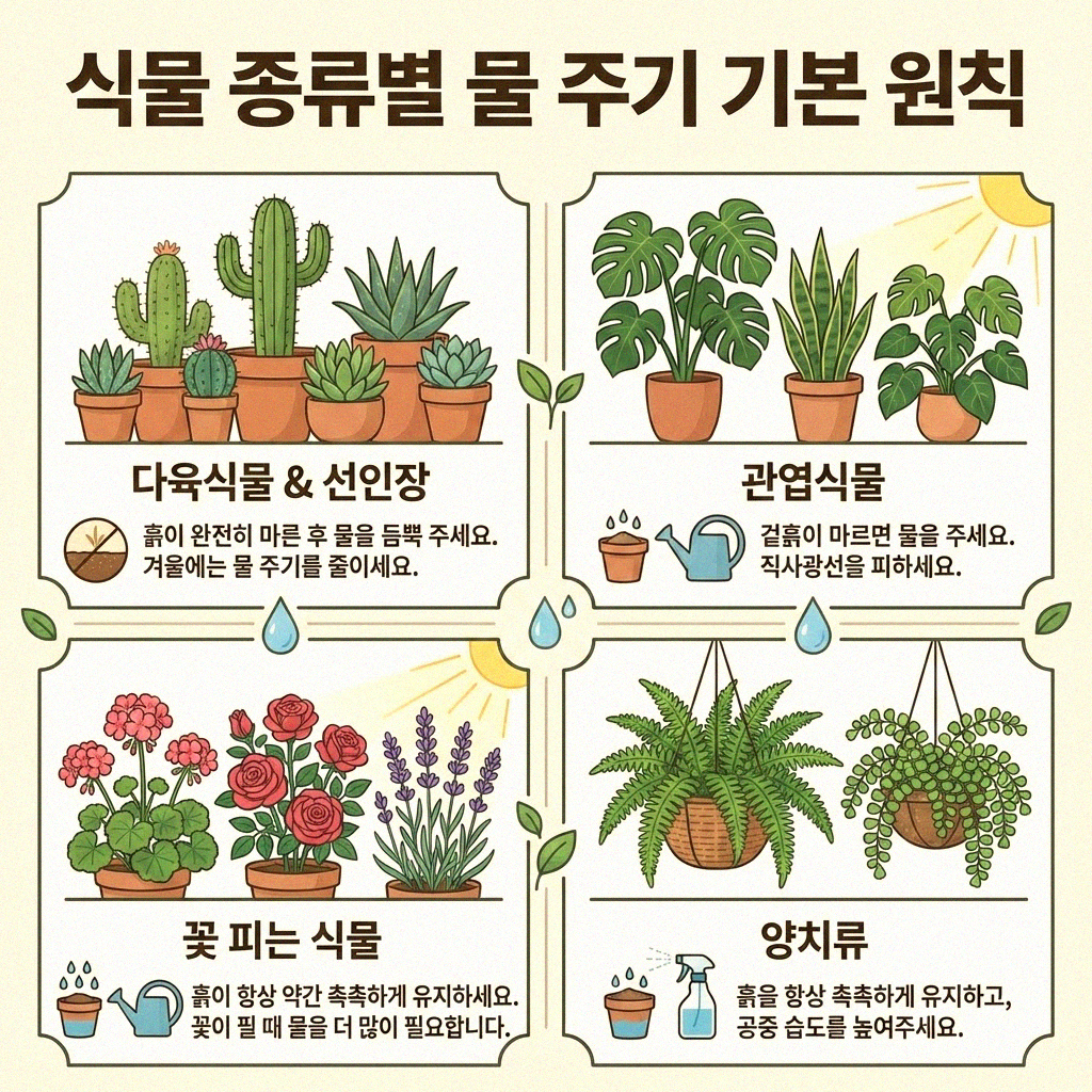 우리 집 공기 책임지는 식물 물 주는 주기 현명하게 정하기