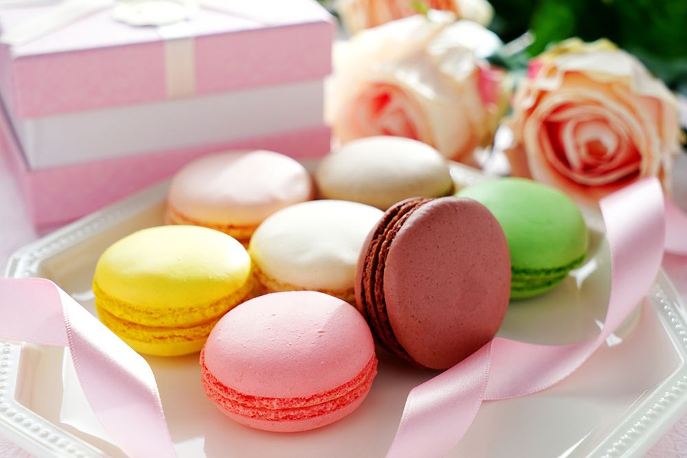 마카롱 여러개