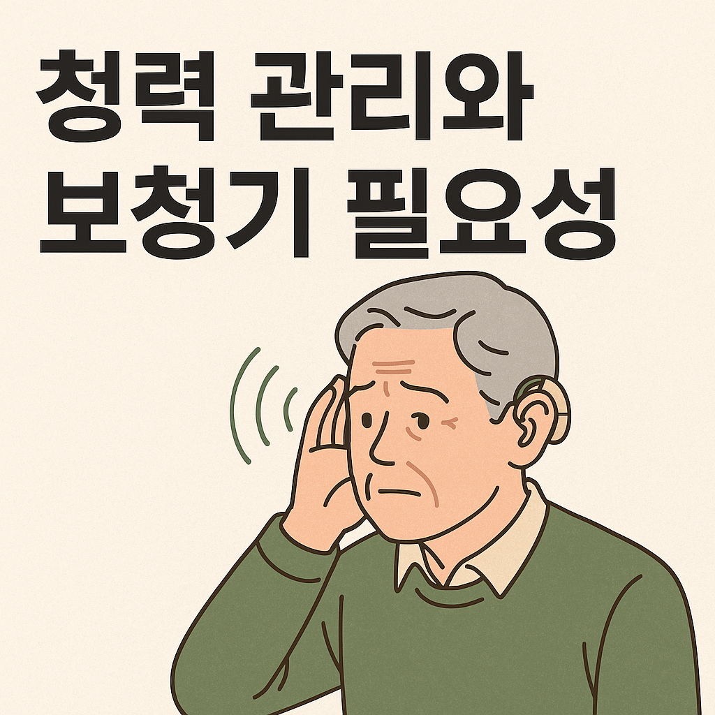 중년 청력 관리와 보청기 필요성