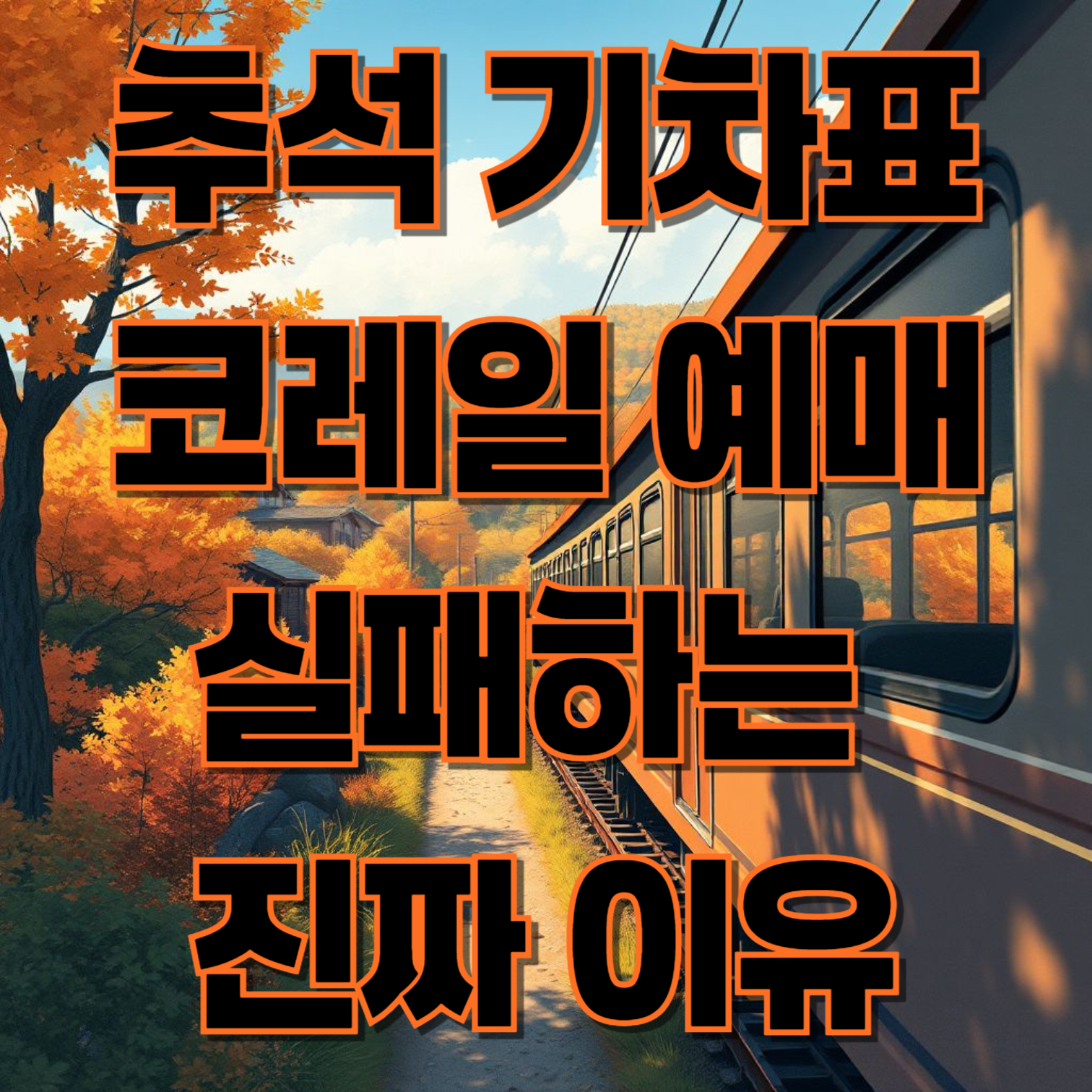 추석기차표 코레일 예매 실패