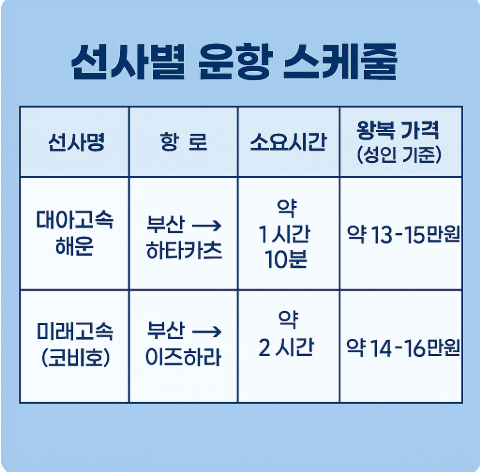 부산에서 대마도 여객선 타는 법