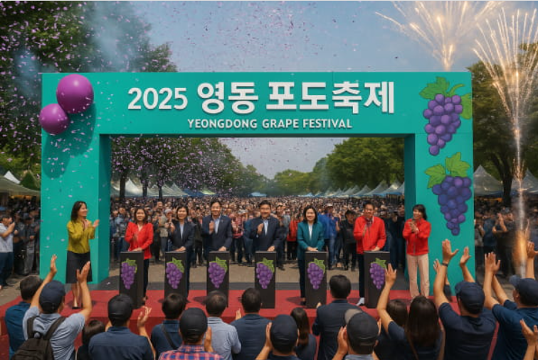 2025 영동포도축제, 오감만족 포도 체험의 성지!