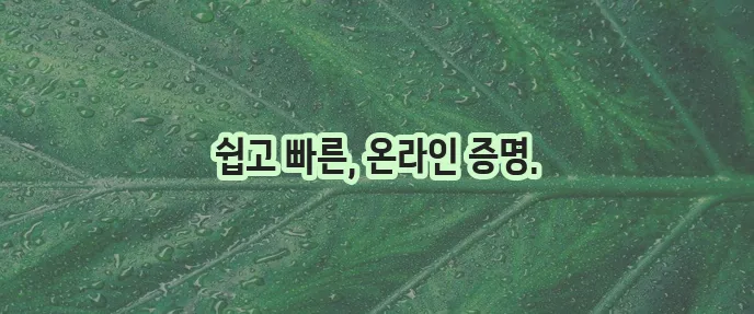 지방세 납세증명서 인터넷 발급
