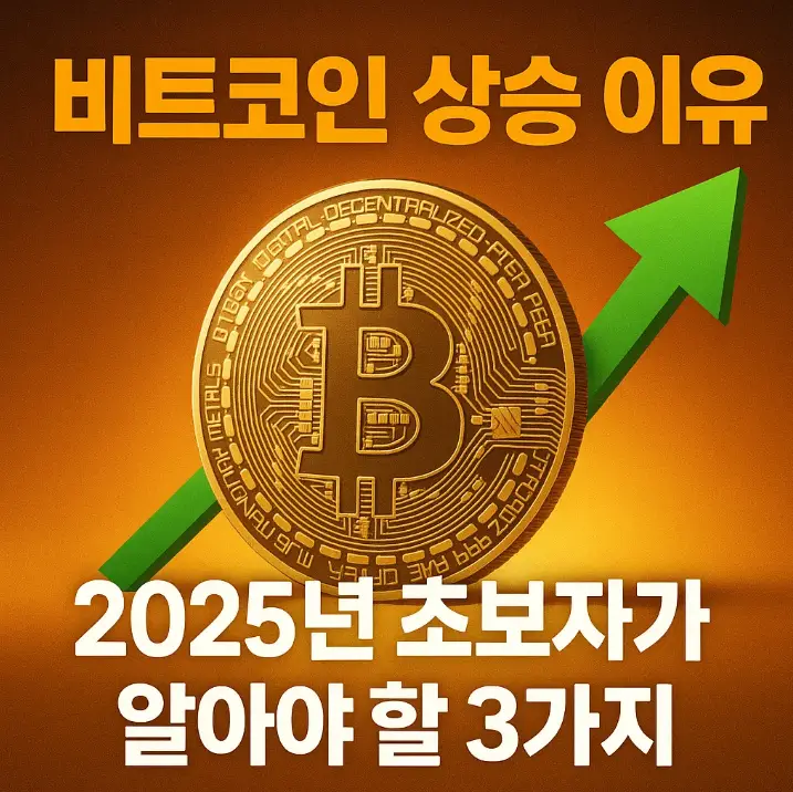 비트코인 상승 이유, 2025년 초보자가 알아야 할 3가지