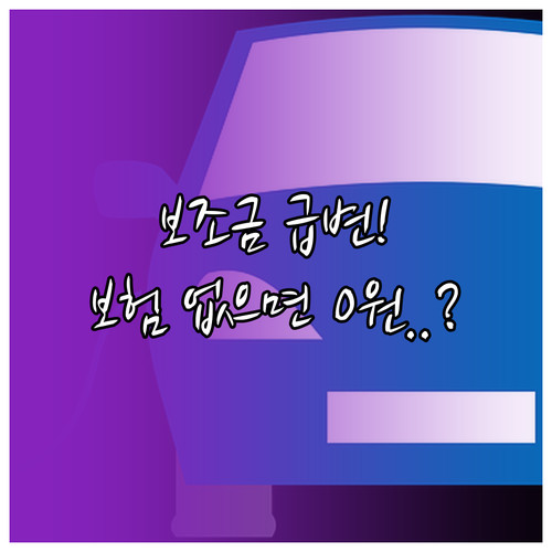 전기차 보조금 산정 기준 변경 202..