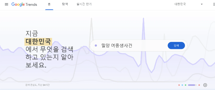 google-treands-대시보드