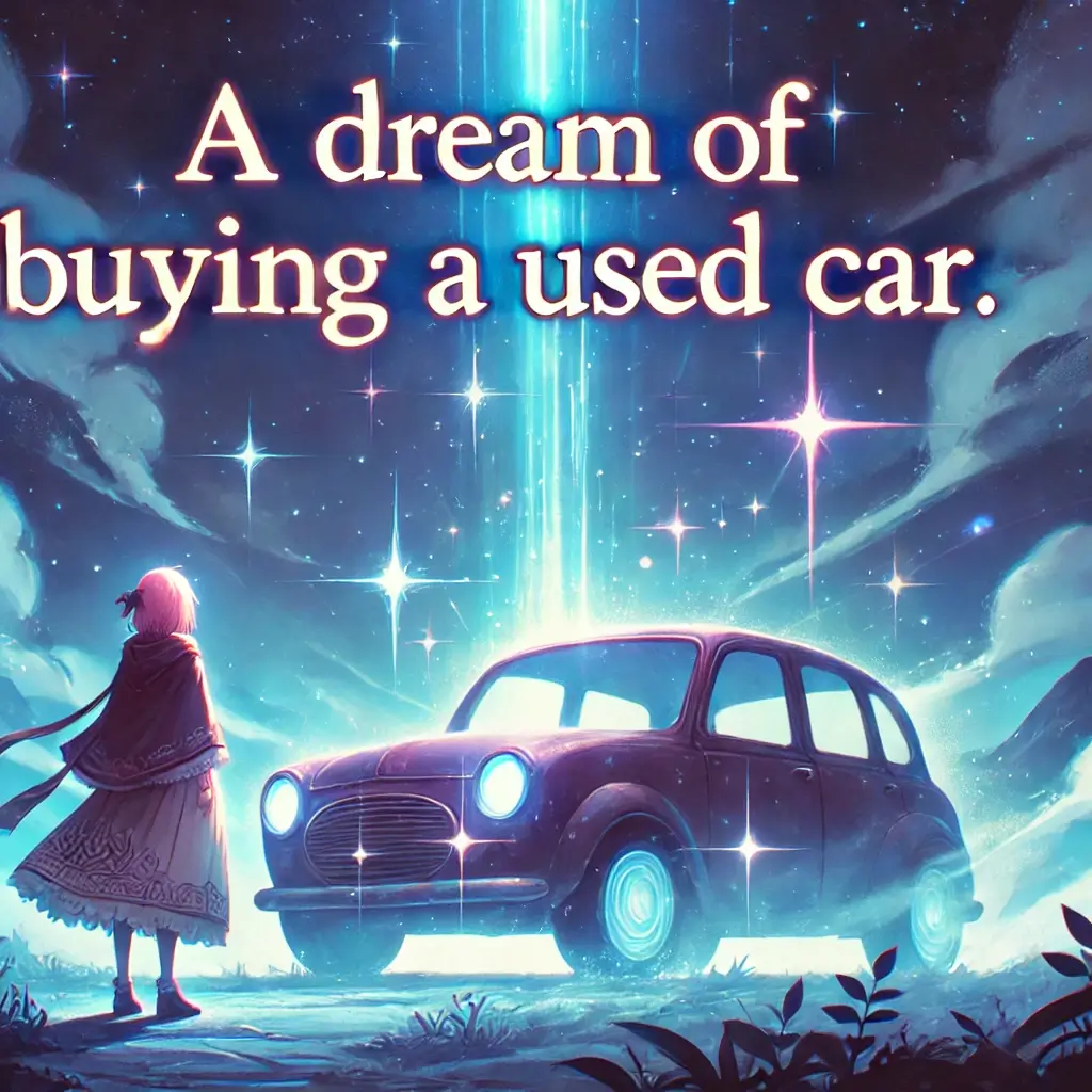 중고차 사는 꿈