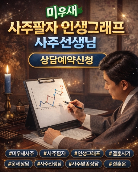 미우새 사주팔자 인생그래프 사주선생님 상담예약신청