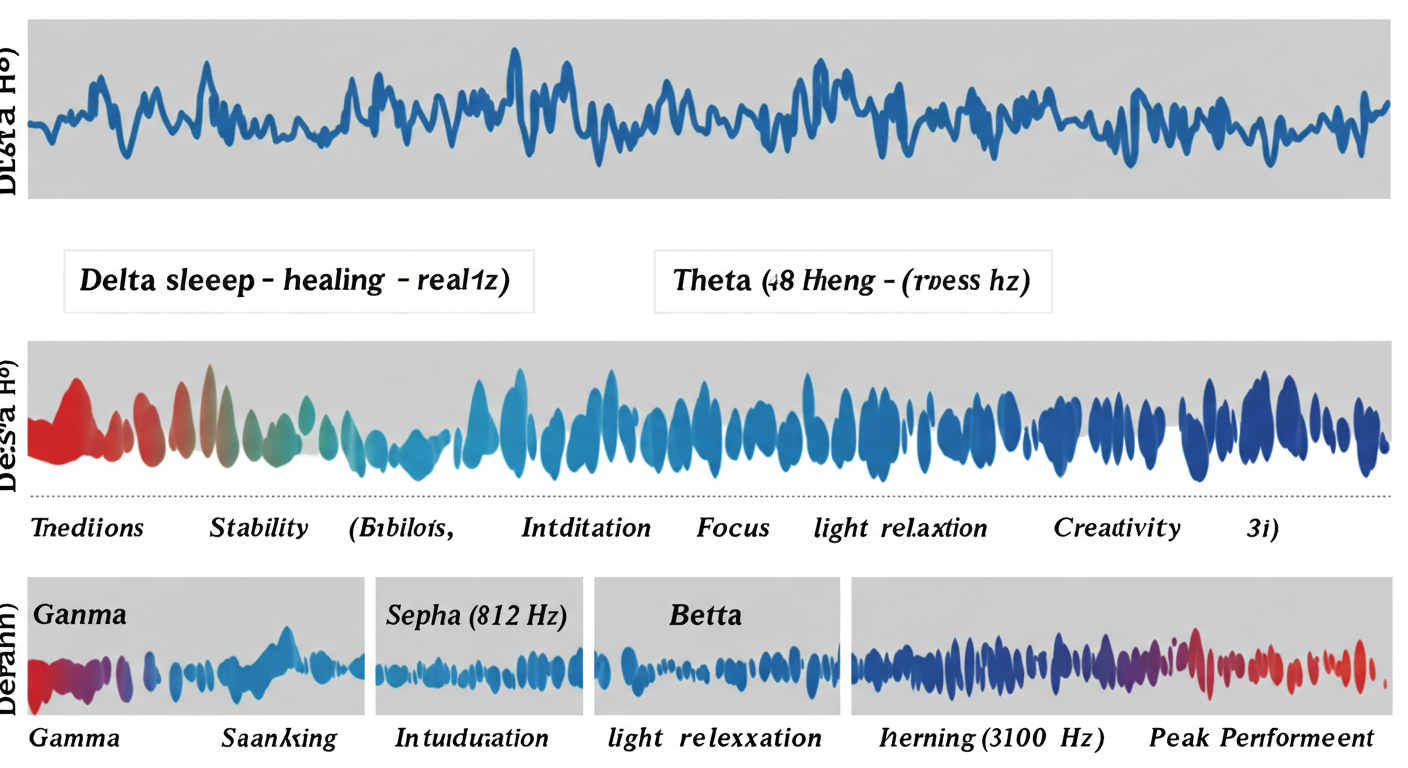 뇌파별 효과를 시각화한 차트