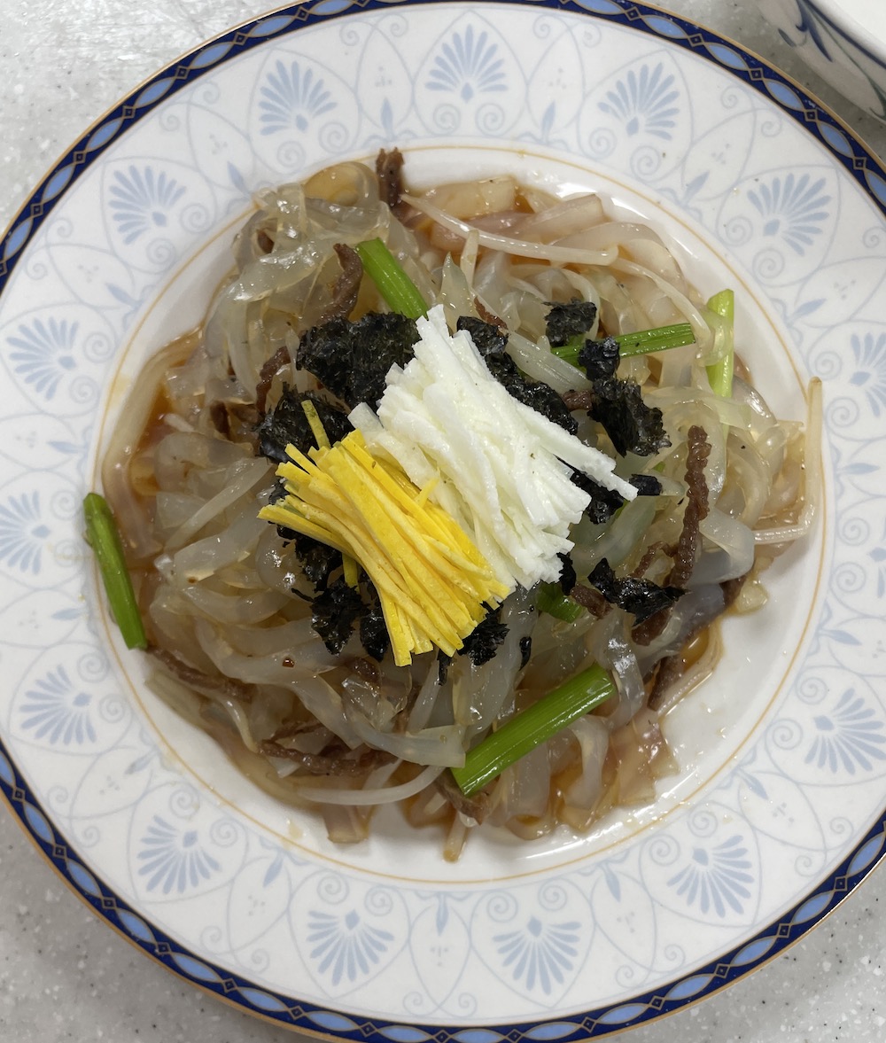 한식조리기능사 실기시험 준비 - 탕평채 - 완성 작품