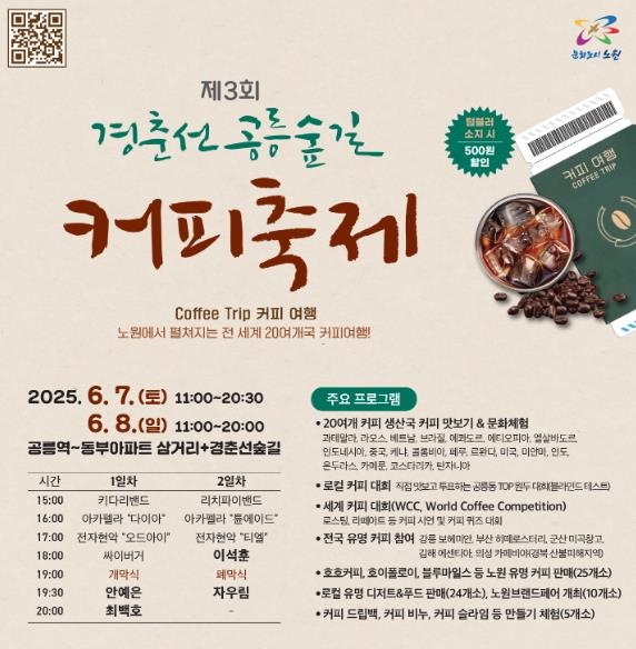 경춘선 공릉 숲길 커피 축제