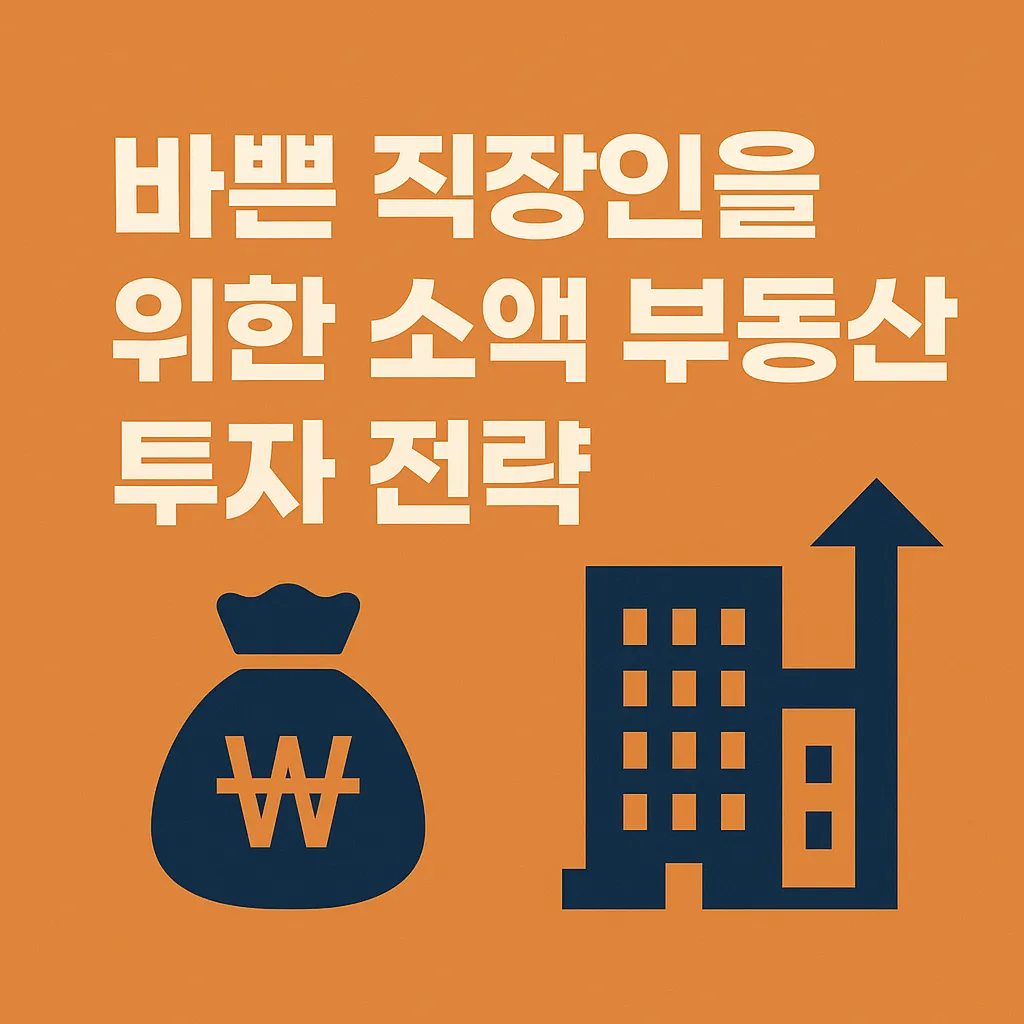 바쁜 직장인을 위한 소액 부동산 투자 전략