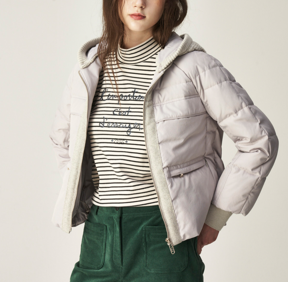 김다정 화려한날들 42회 패딩 김희정 옷 니트후드 패딩 점퍼 브랜드는 올리비아로렌 Olivia Lauren