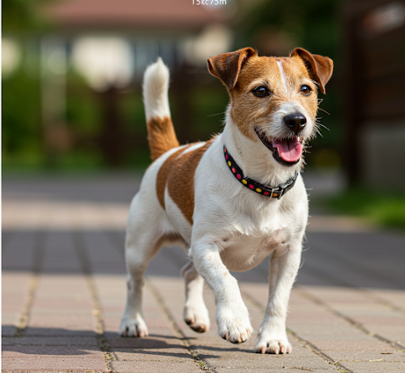 산책하는 강아지