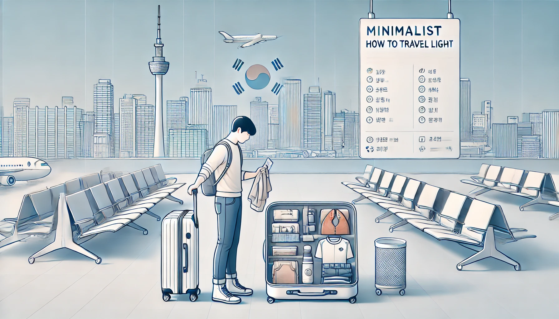 가벼운 짐으로 떠나는 법(미니멀 여행 가이드)