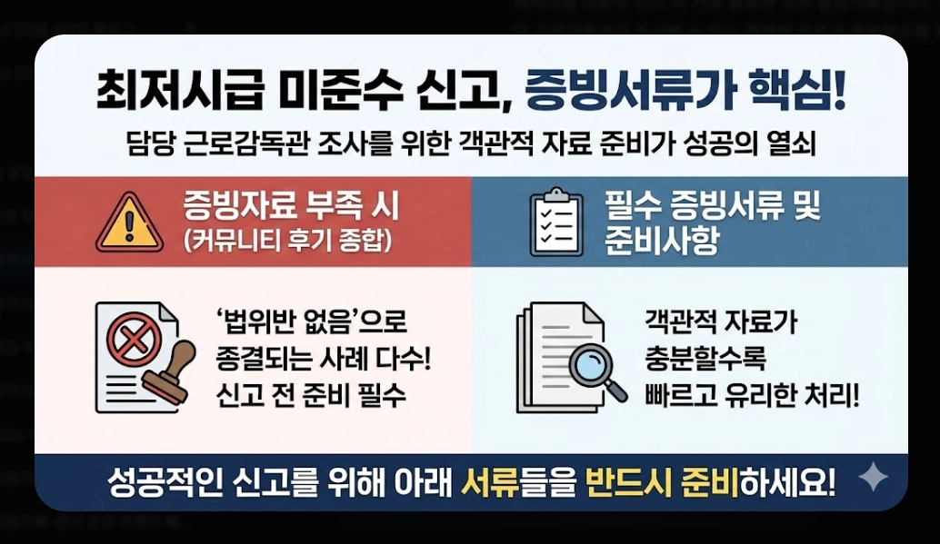 2026 최저시급 미준수 신고 방법 완벽 가이드