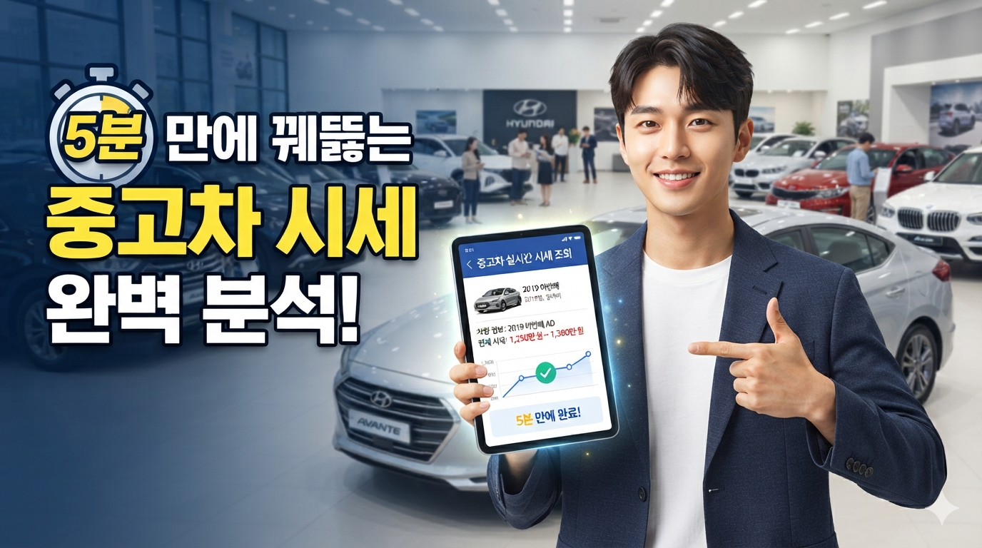중고차 시세 5분 만에 꿰뚫는 법