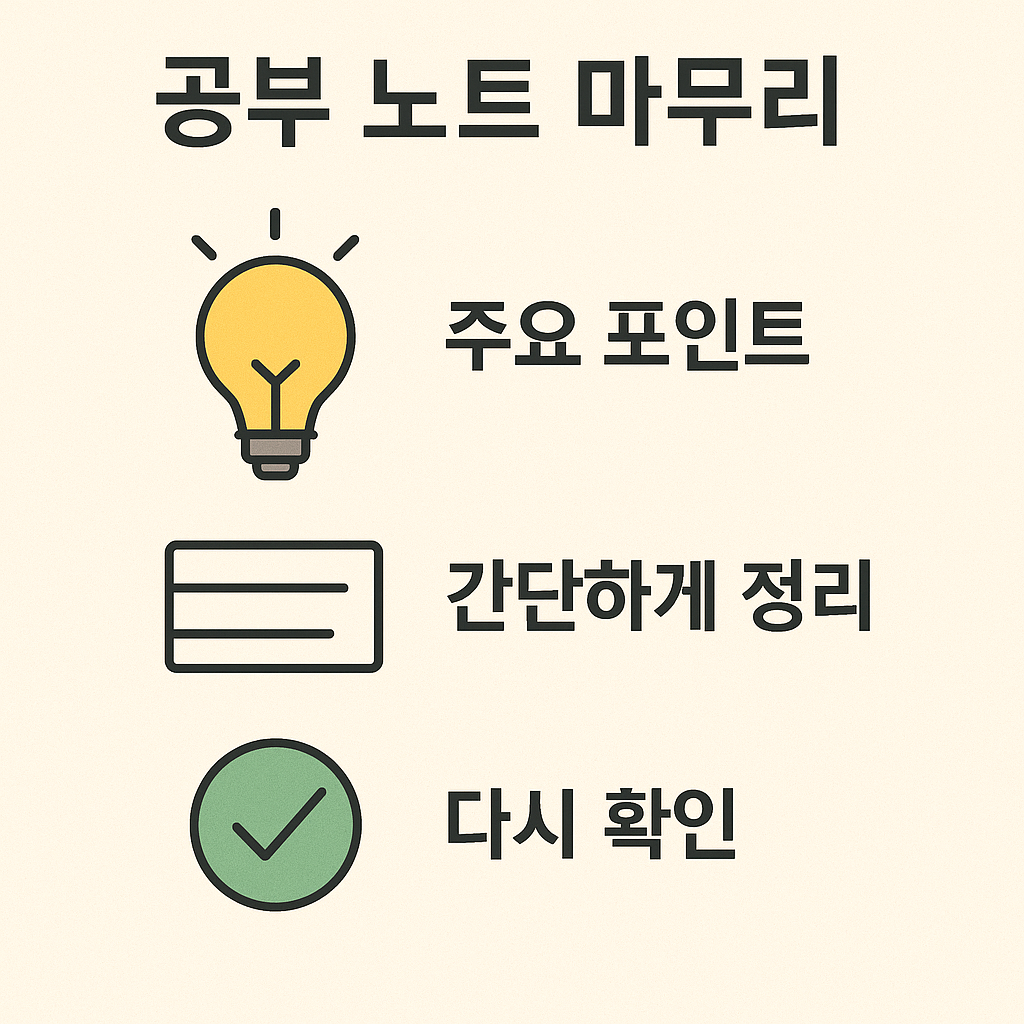 공부 노트 정리법