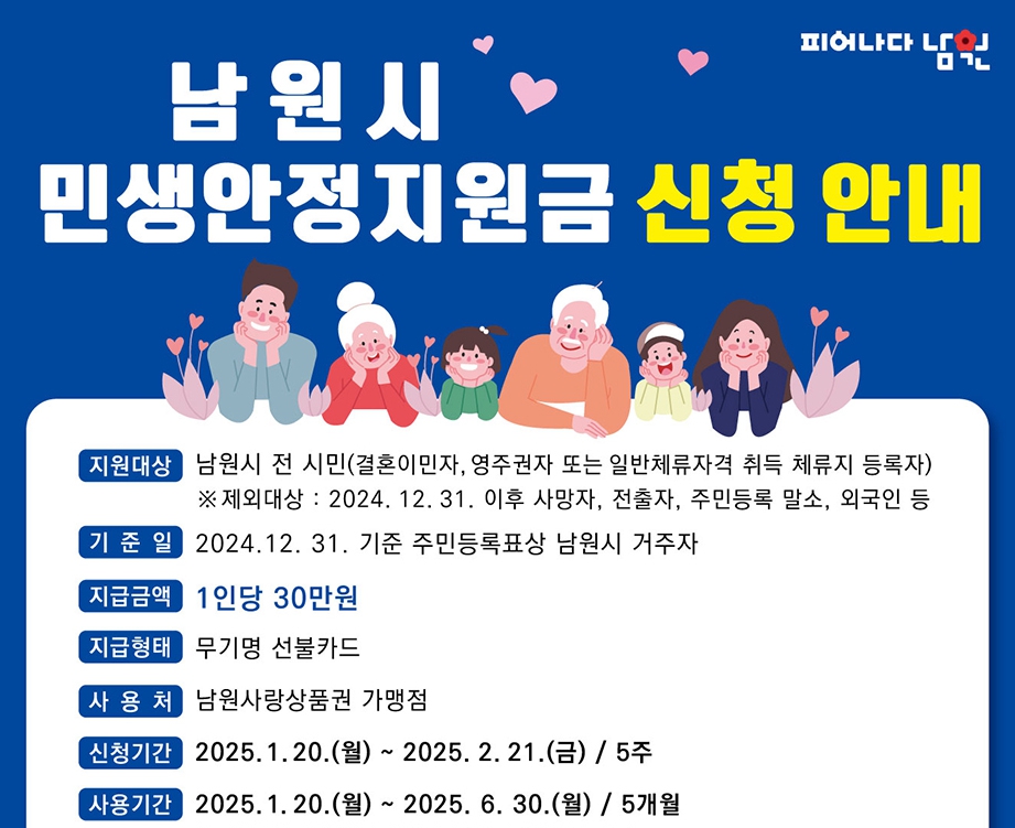 민생회복지원금 지원지역