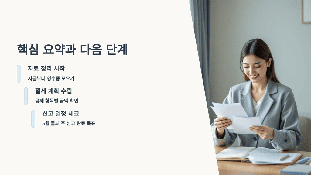 종합소득세 신고, 핵심 요약과 다음 단계