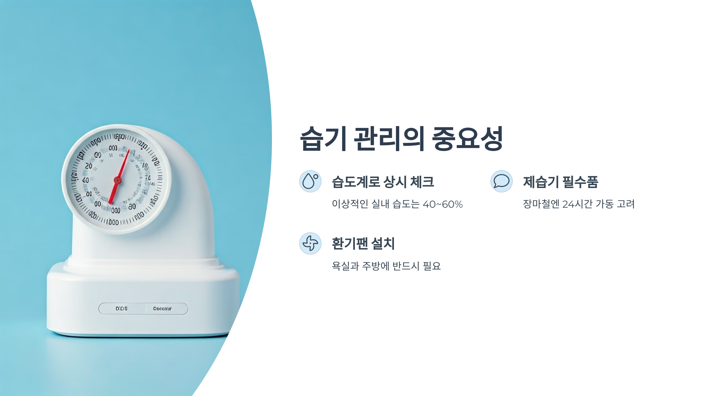 반지하 습기관리의 중요성