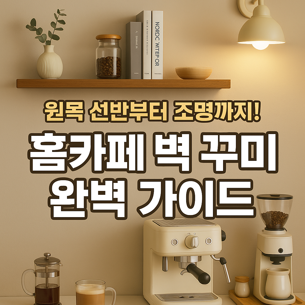 홈카페 벽 꾸미기