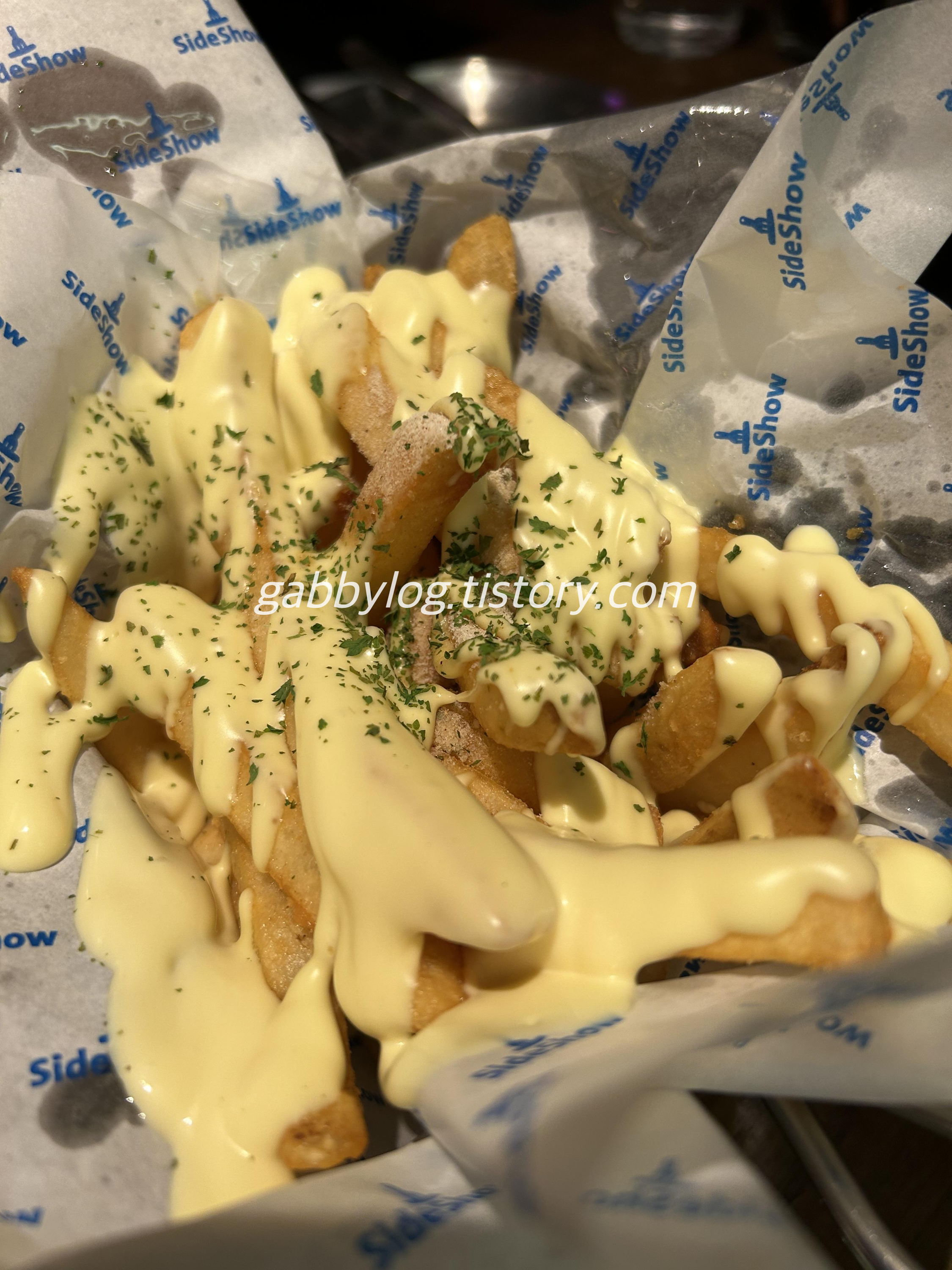 코엑스 사이드쇼 버터갈릭감자튀김