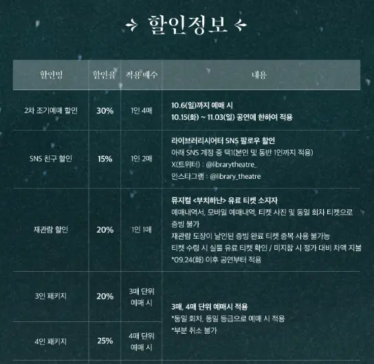 뮤지컬 부치하난 일정 할인 예매 팁