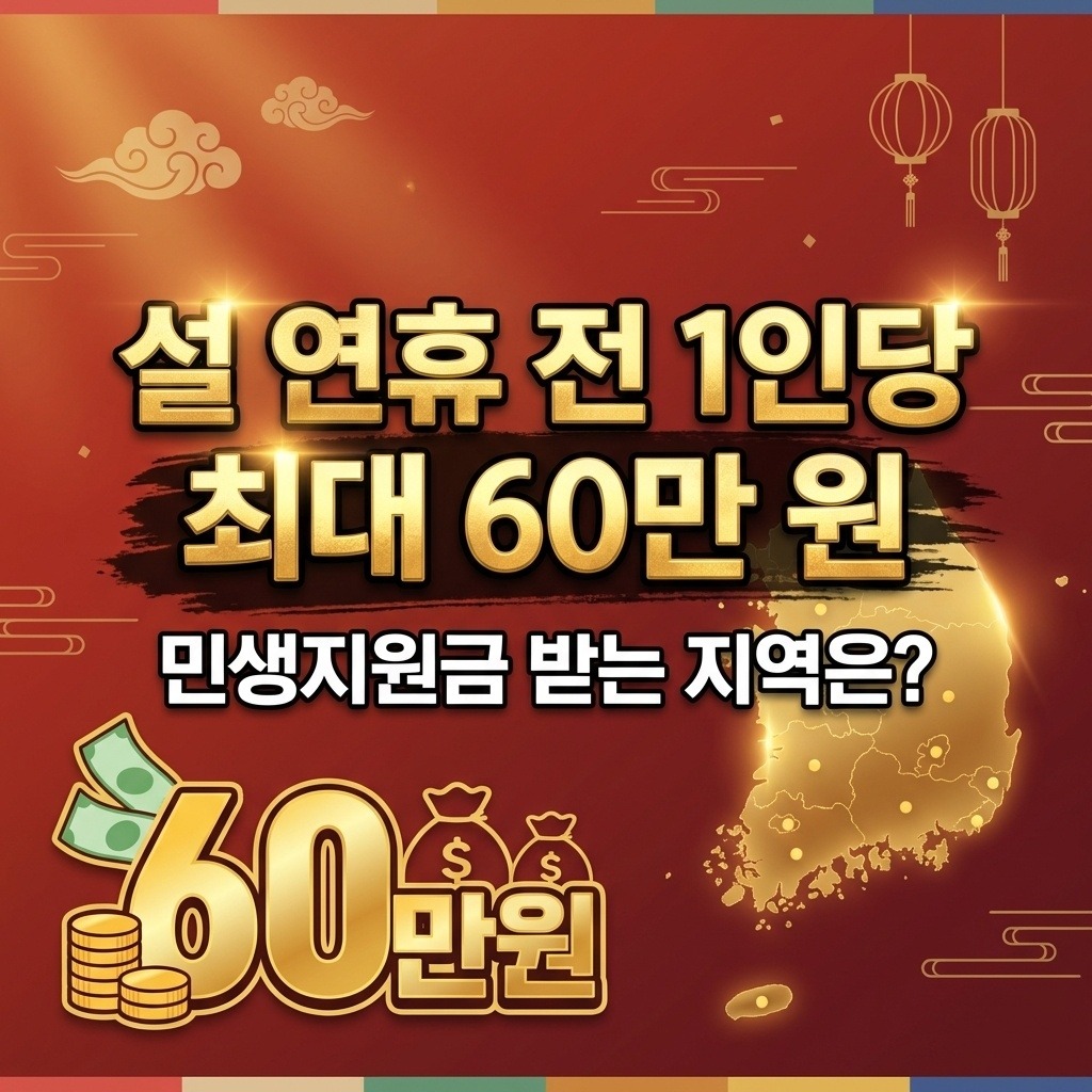 2026 설 명절 민생지원금 신청 안내|지역별 최대 60만 원 지급