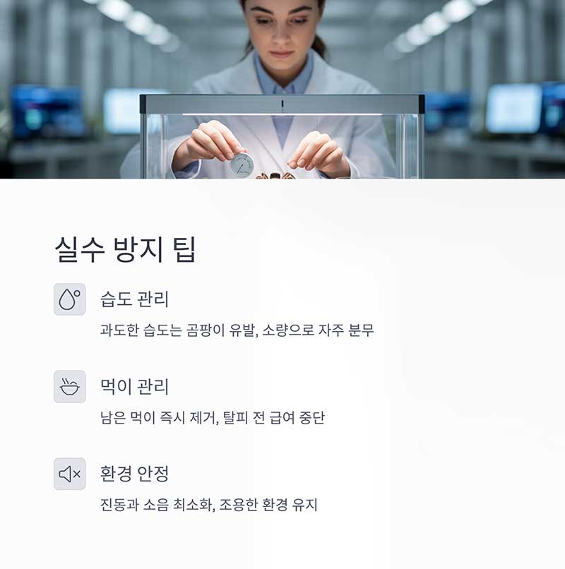 관리 시 유의 사항과 실수 방지