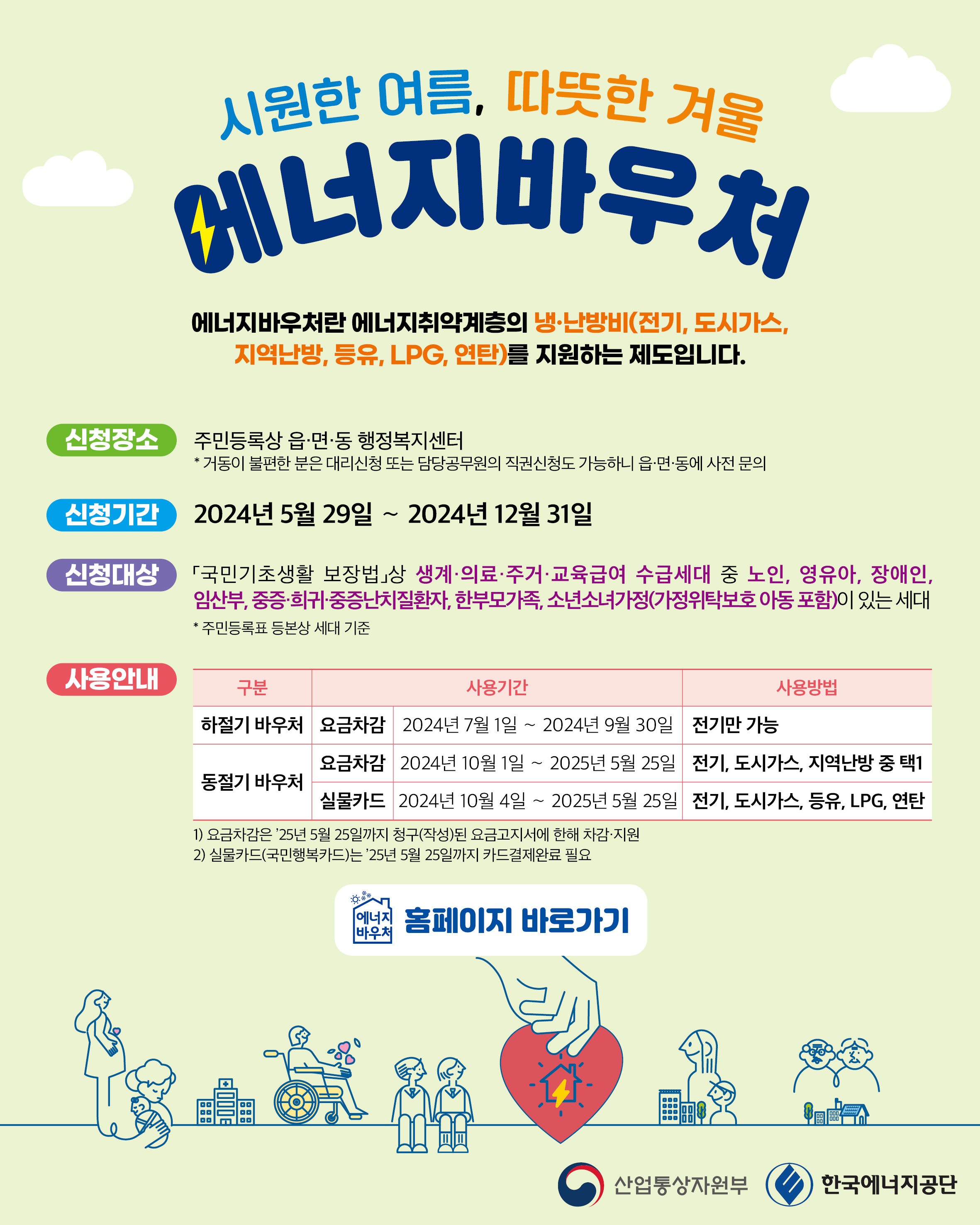 에너지바우처 신청방법 잔액조회