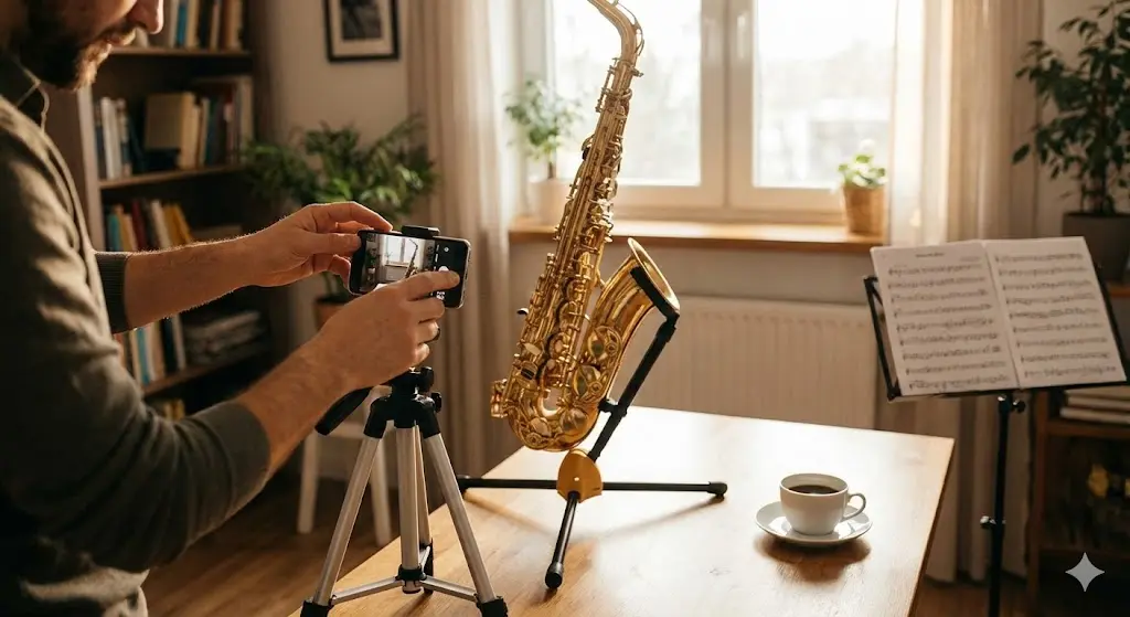 스마트폰' 하나로 고품질의 연주 영상을 찍고 모니터링하는 노하우를 공개