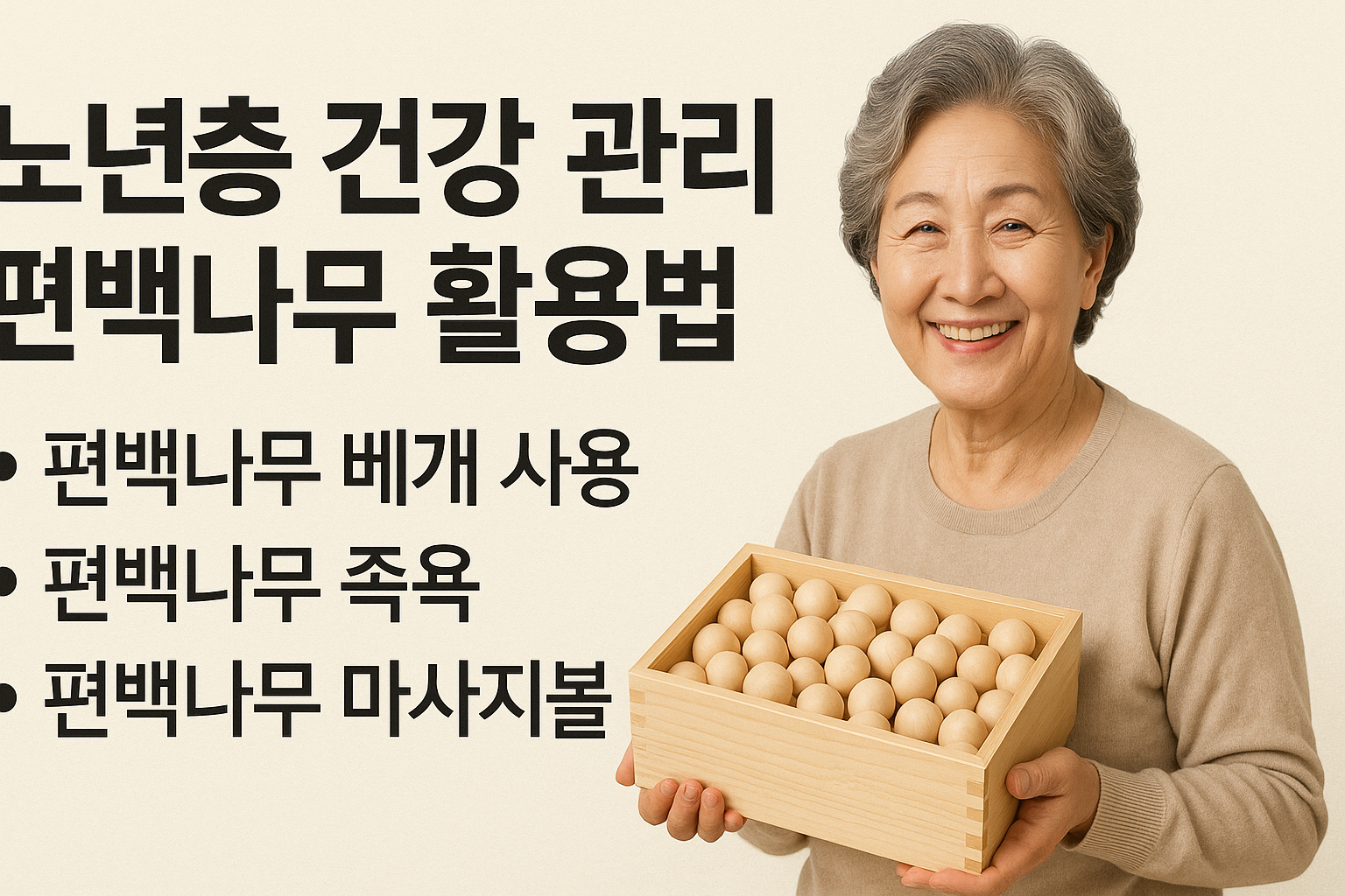 노년층 건강관리 편백나무 활용법