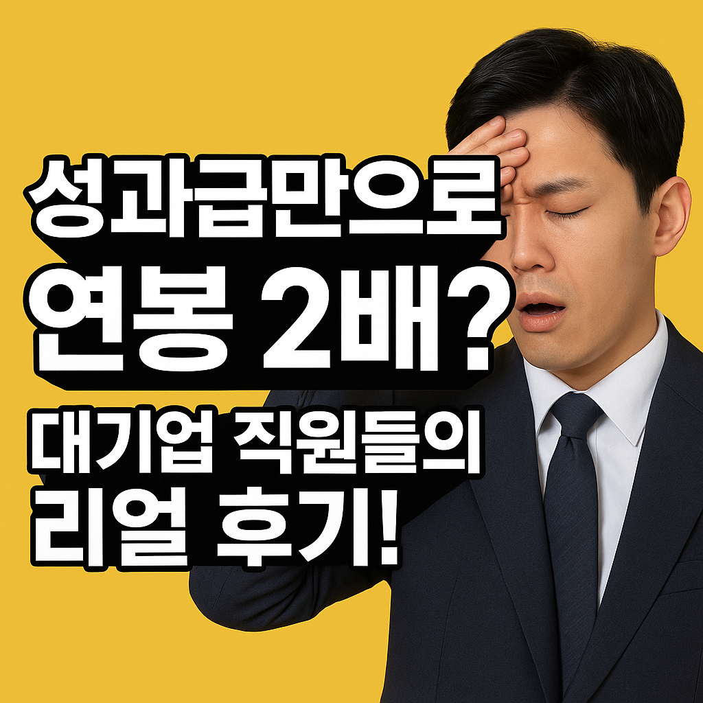 성과급만으로 연봉 2배
