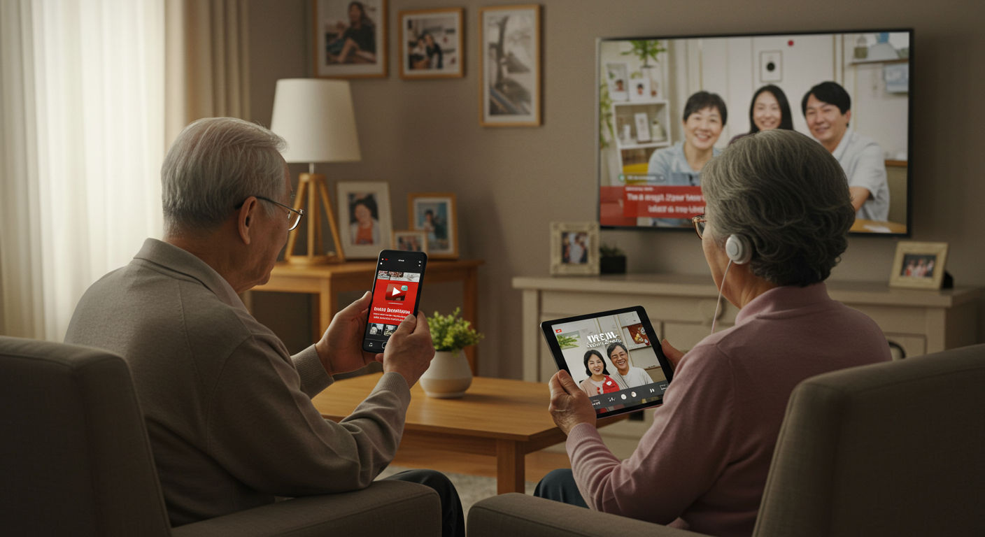 고령층 유튜브 이용 패턴의 변화