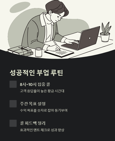 성공적인 부업 루틴