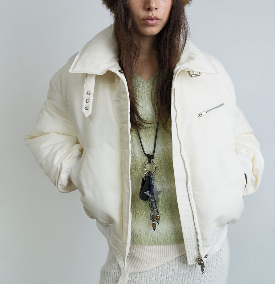 {점퍼} 사랑을 처방해 드립니다 15회 :: 진세연(공주아) / 레이브 RAIVE 화이트 아이보리 패딩 항공점퍼