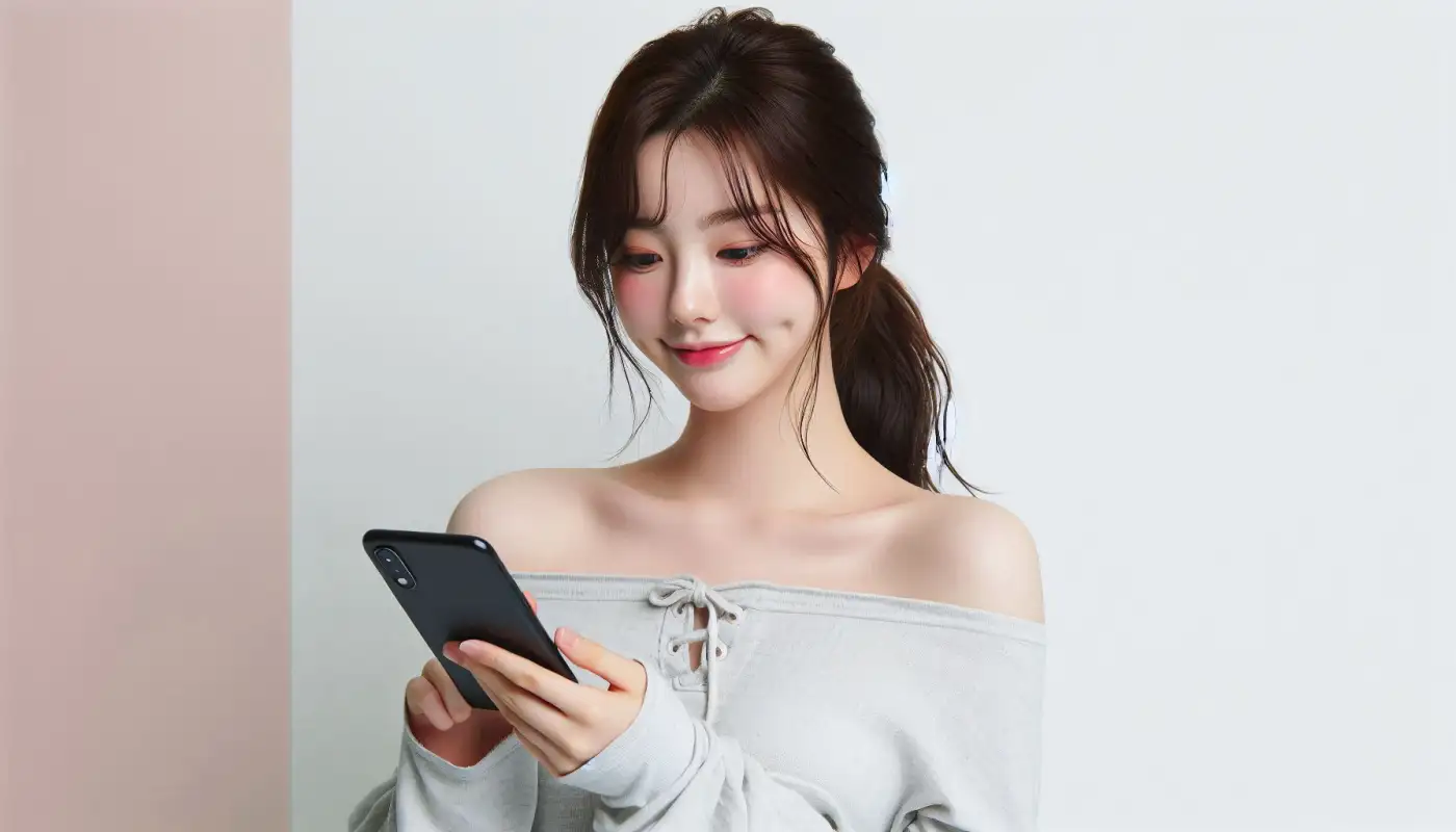 닥터나우-사용법으로-비대면-진료하는-여성의-모습