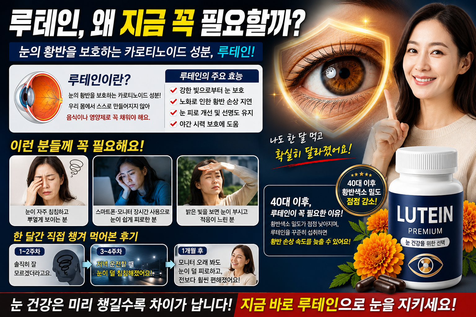 루테인의 효능과 필요한 이유