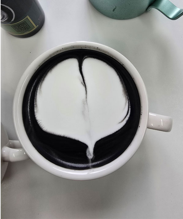 오랜만에 라떼아트