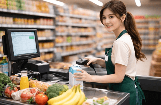 마트에서 일하는 직원