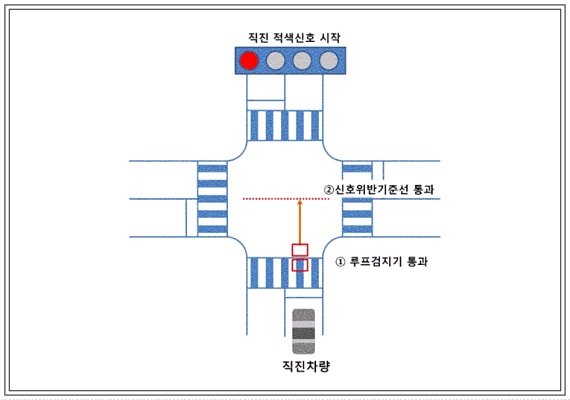 신호위반 기준