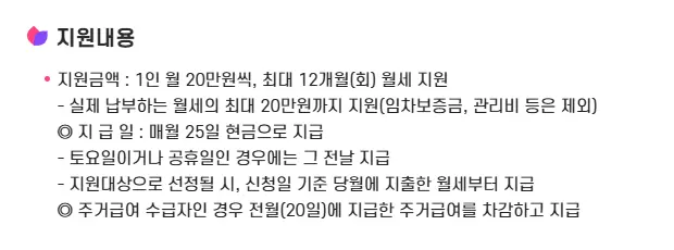 인청광역시 청년 월세 지원 서류 혜택