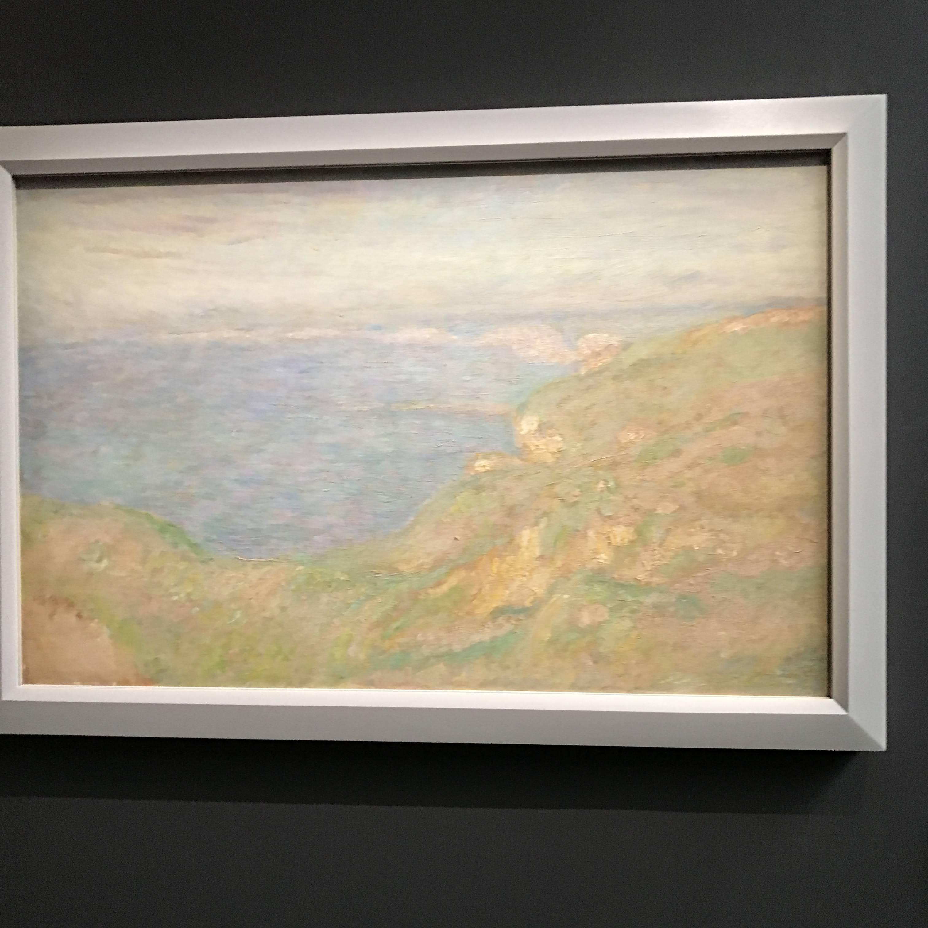 Monet, Falaise de Fécamp, huile sur toile, 1897.